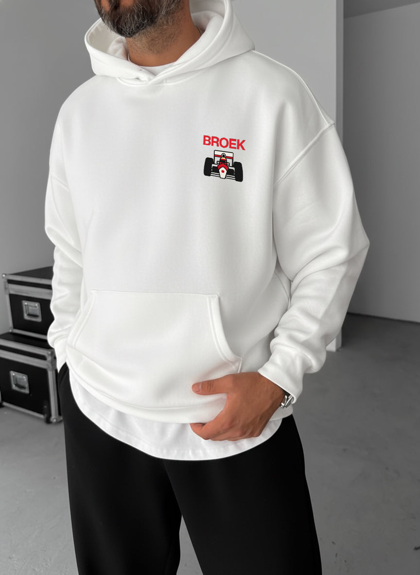 Monte-Carlo Racing Hoodie - White Broek