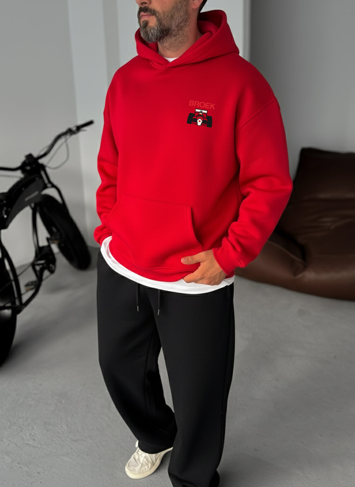 Monte-Carlo Racing Hoodie - Red Broek