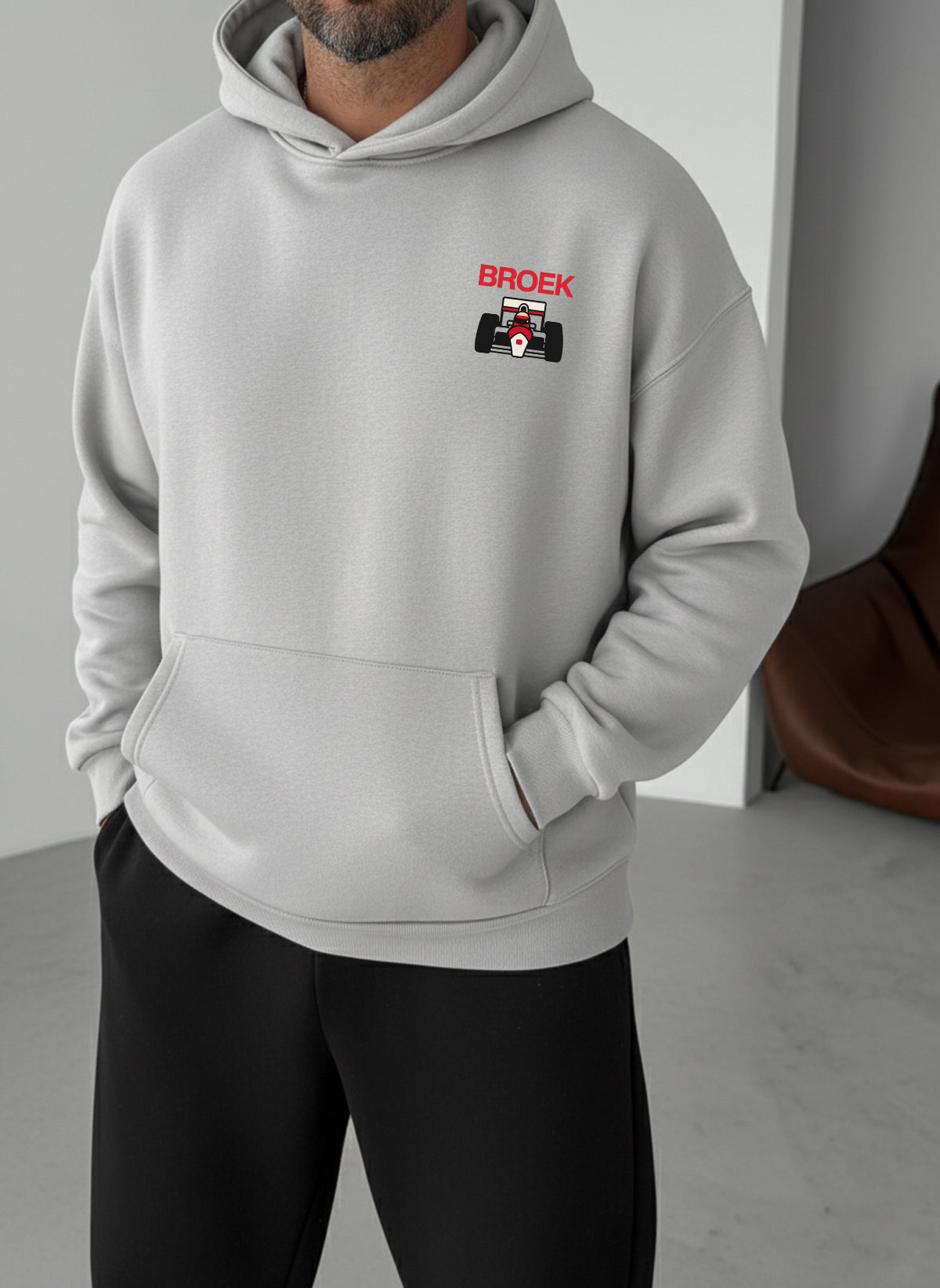 Monte-Carlo Racing Hoodie - Silver Broek
