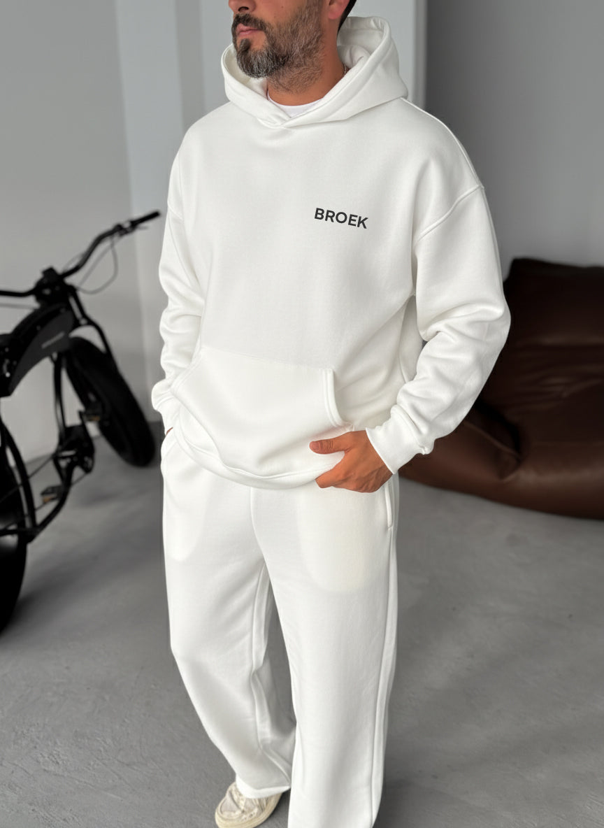 No One Is You Empowerment Hoodie - White Broek