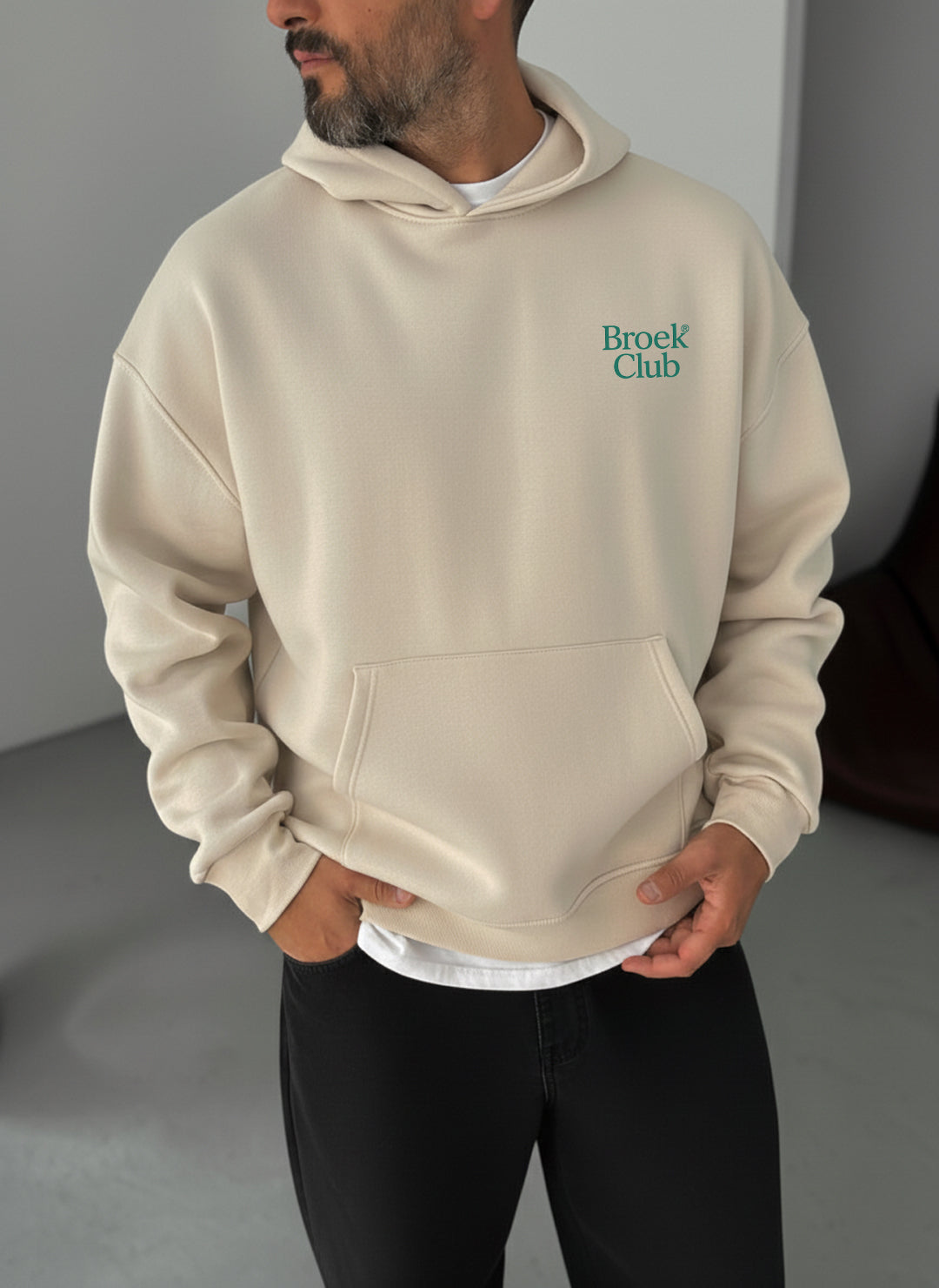 Broek Club 1988 Hoodie - Beige