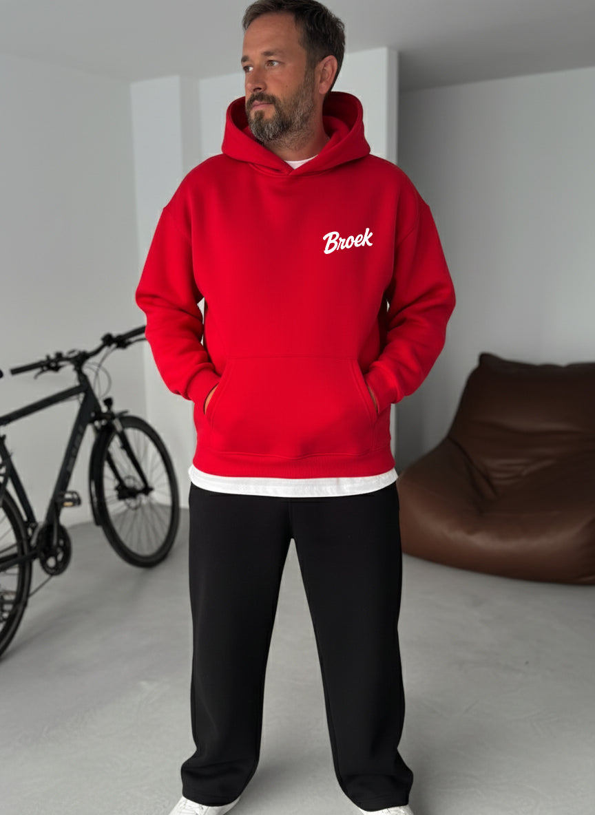 Broek Signature Hoodie - Red Broek