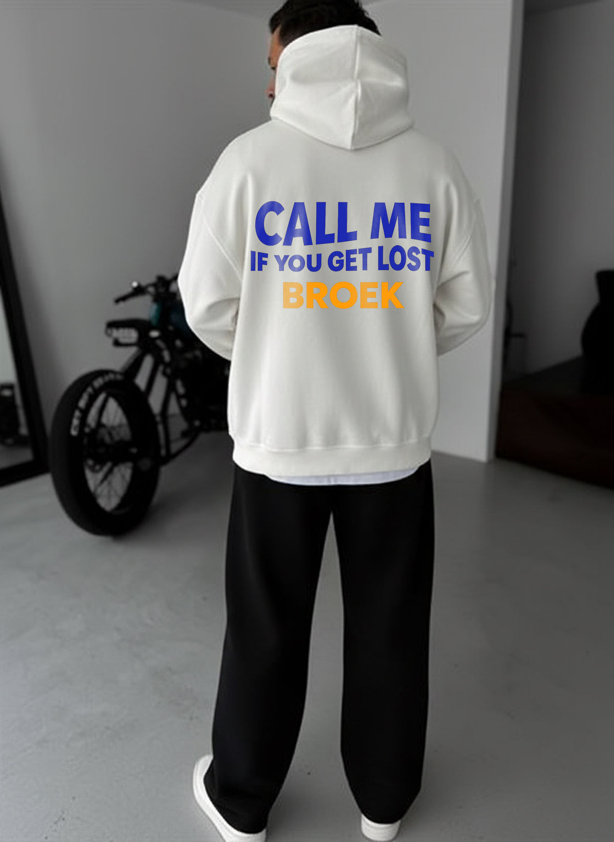 Call Me If You Get Lost Hoodie - White Broek