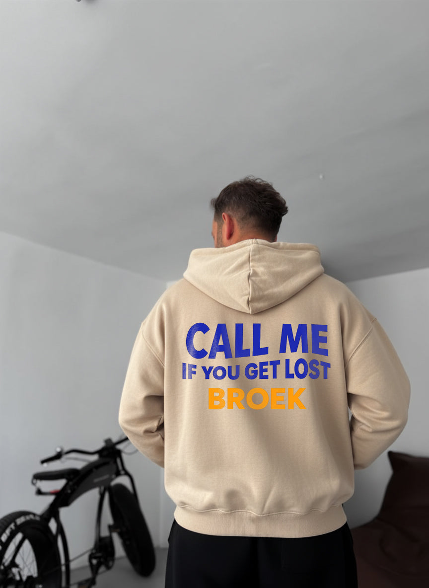 Call Me If You Get Lost Hoodie - Beige Broek