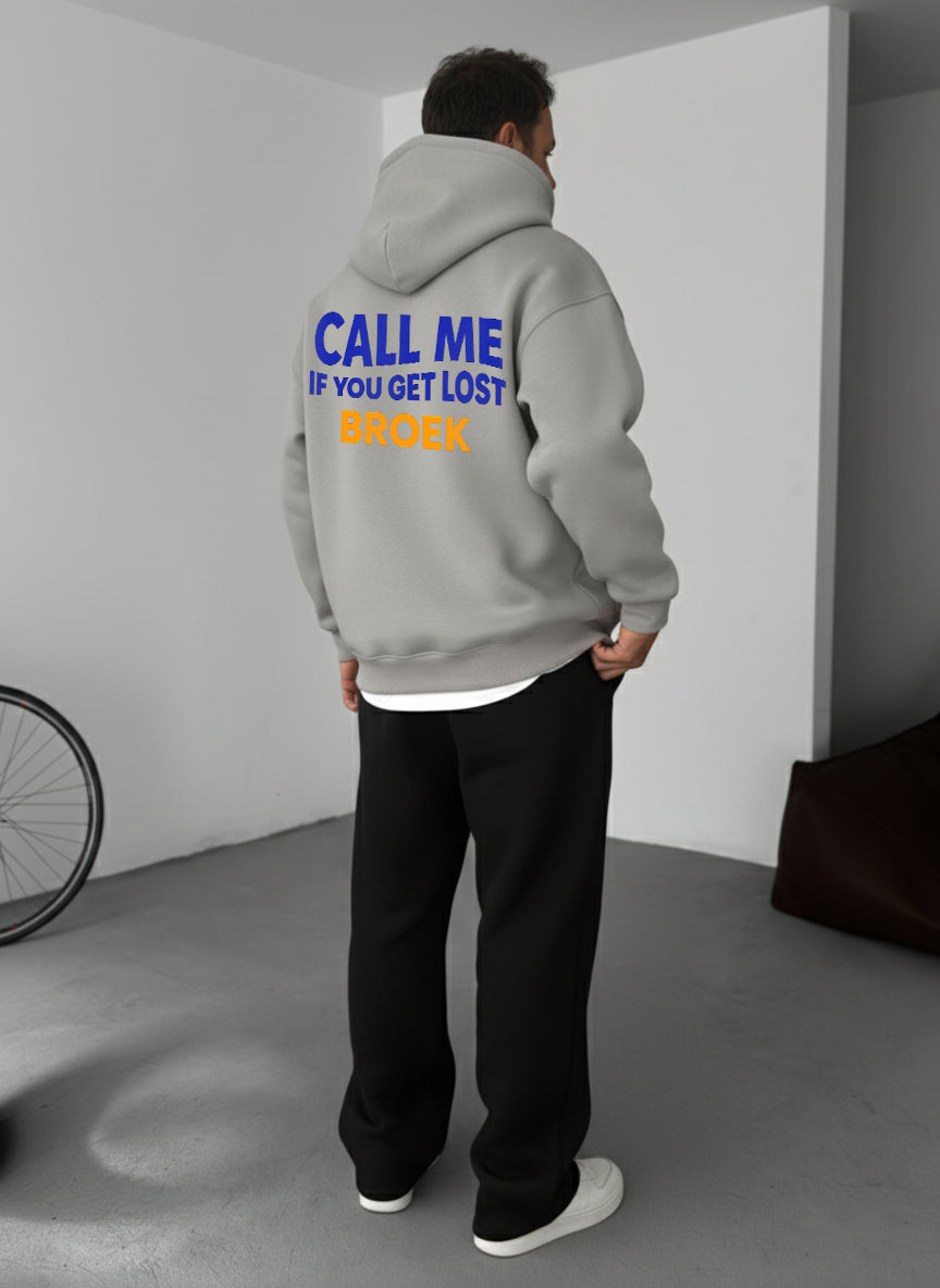 Call Me If You Get Lost Hoodie - Silver Broek