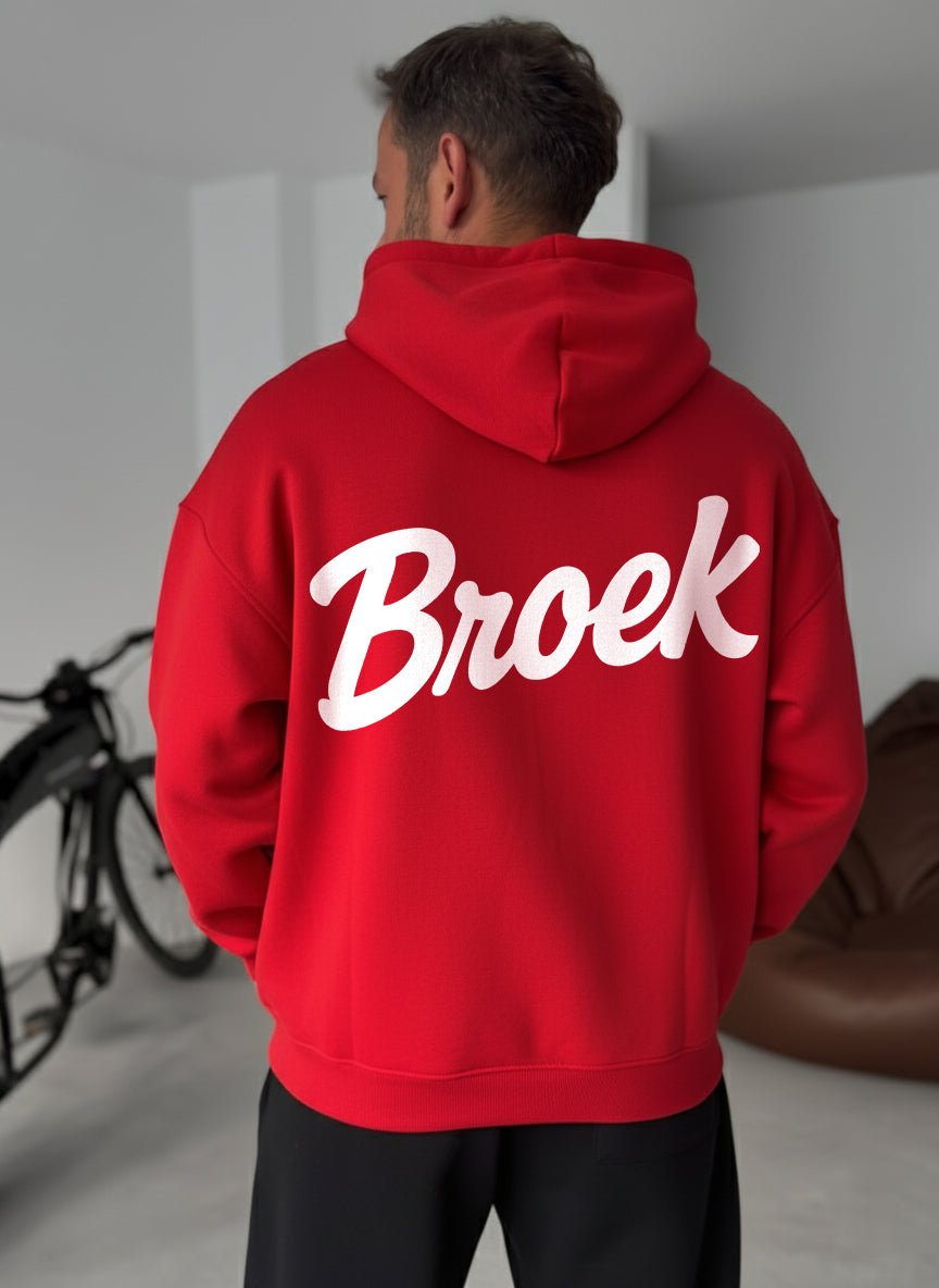Broek Signature Hoodie - Red Broek
