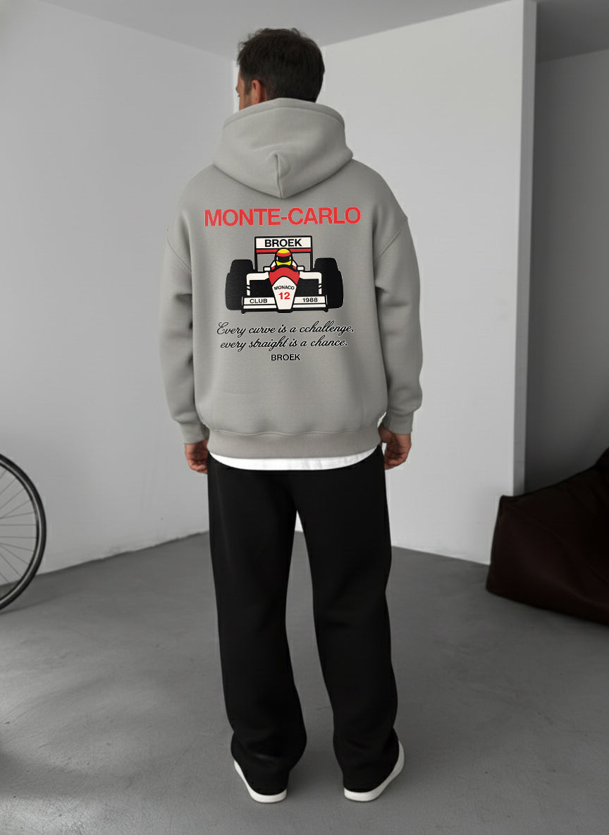 Monte-Carlo Racing Hoodie - Silver Broek