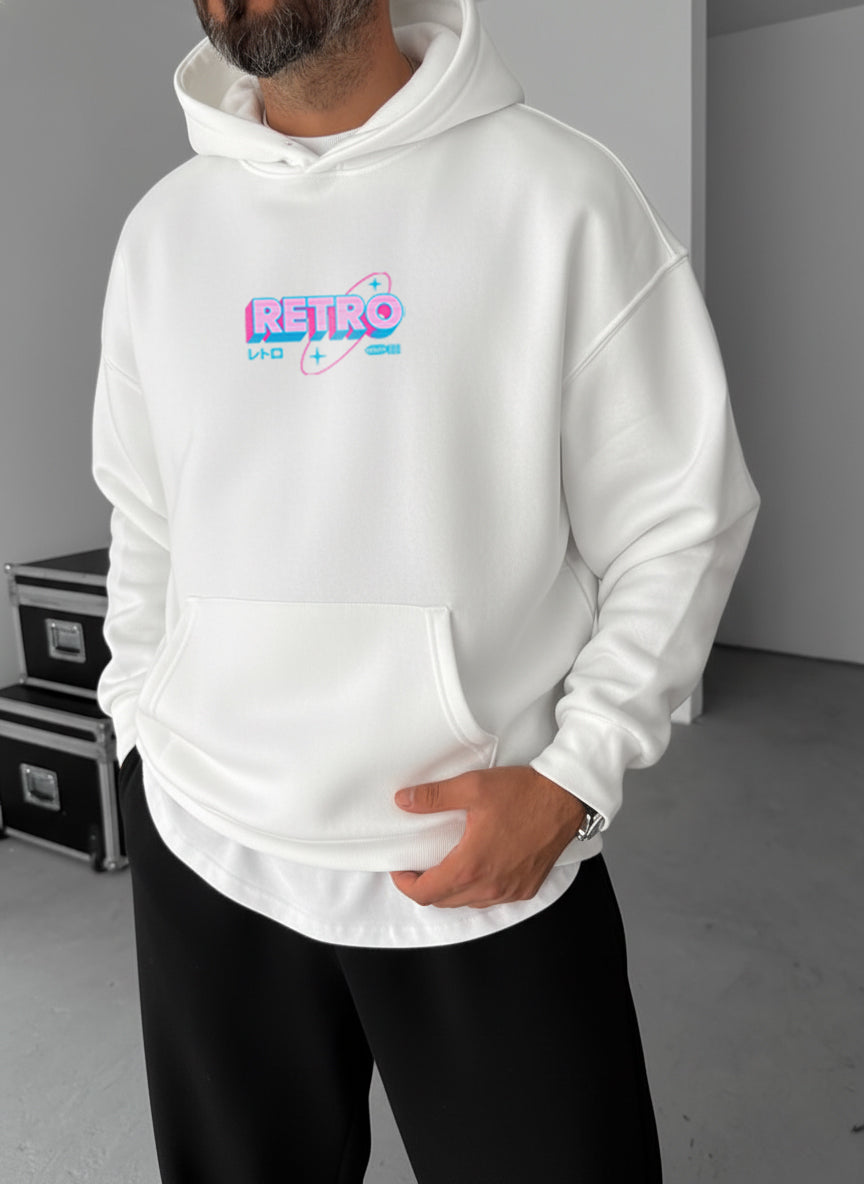 Retro Gaming Hoodie - White Broek