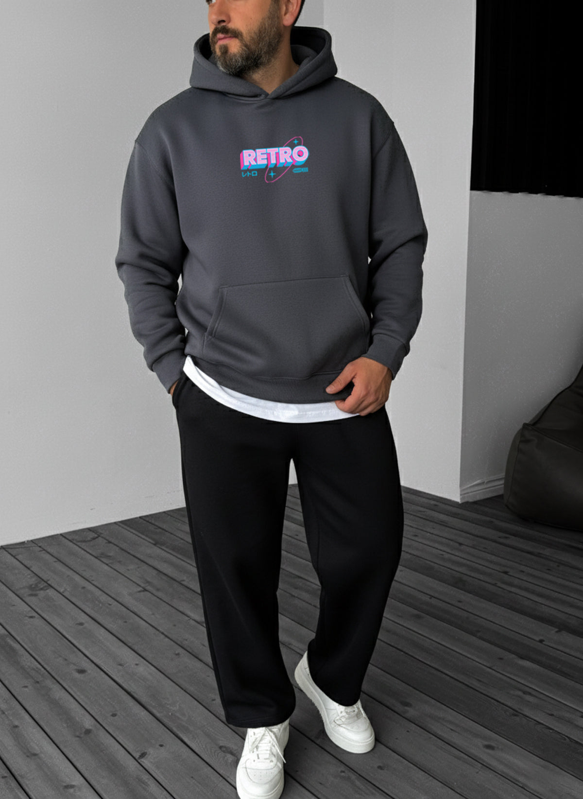 Retro Gaming Hoodie - Smoked Broek