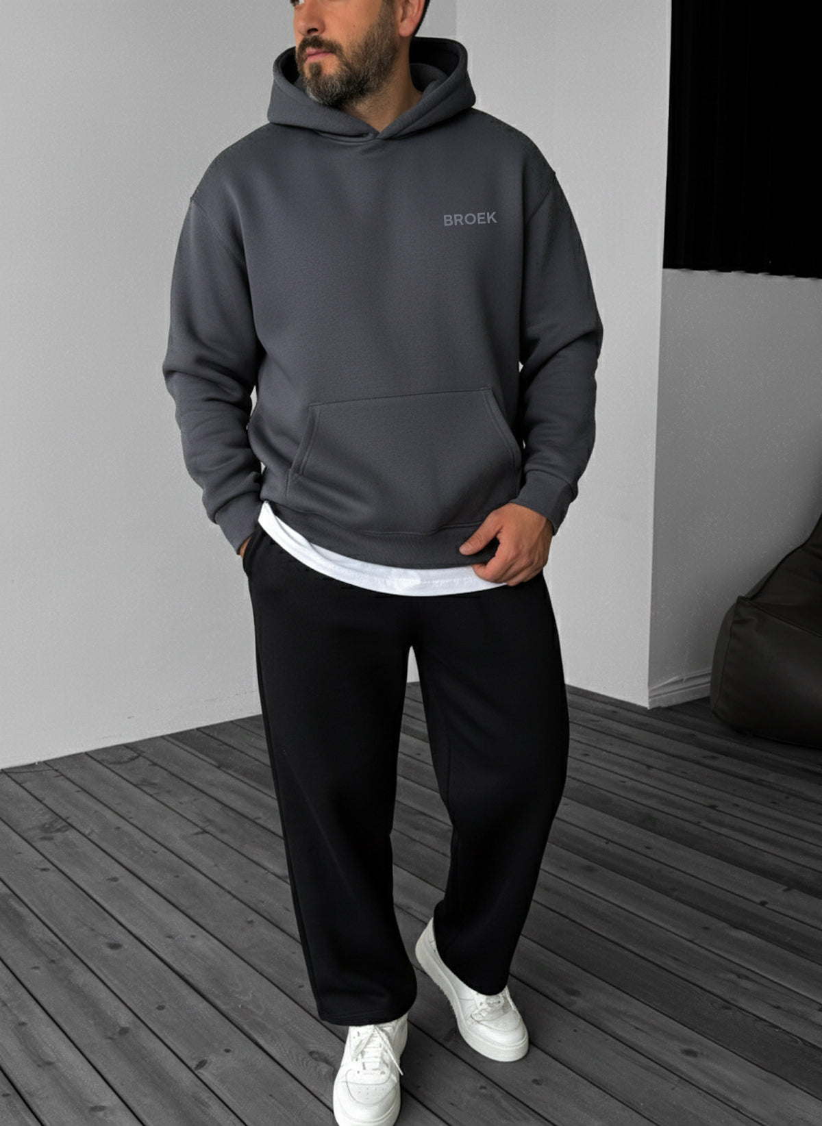 Oversized Hoodie - Smoked Broek
