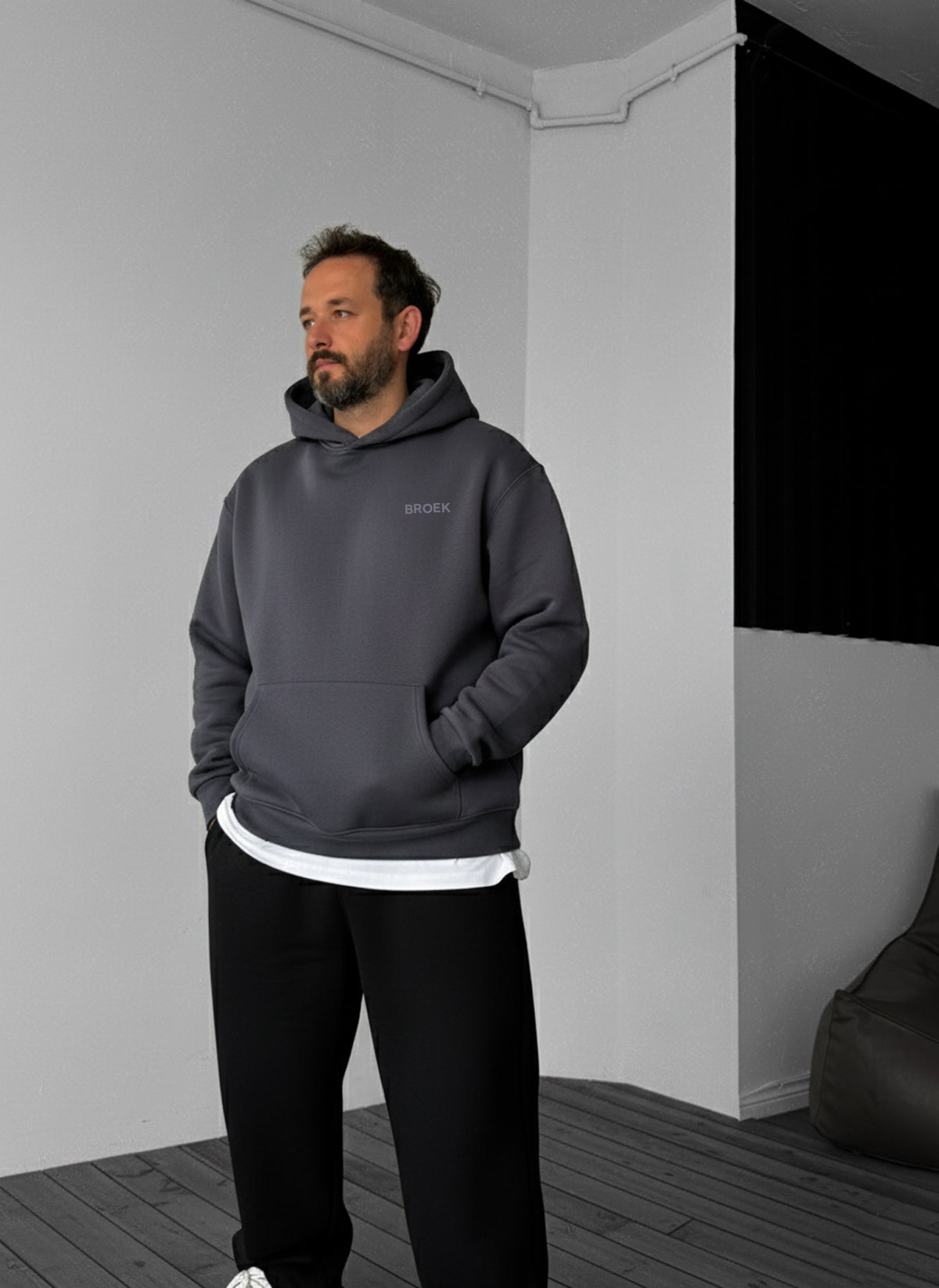 Oversized Hoodie - Smoked Broek
