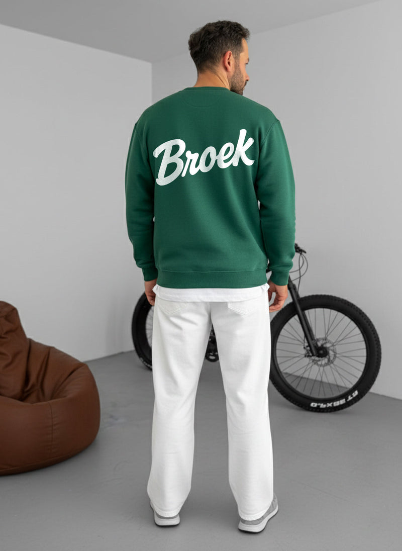 Broek Signature Crewneck - Dark Green