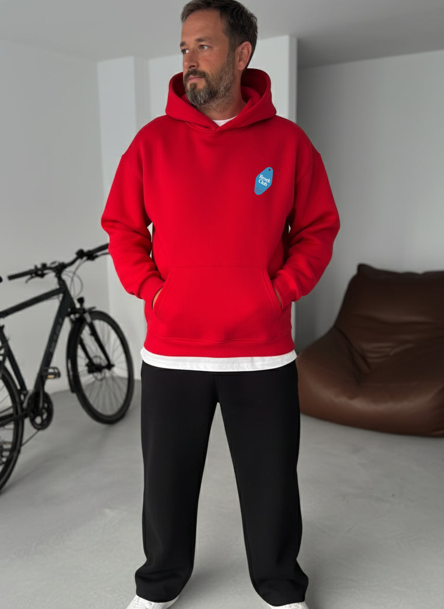 Access Granted 88 Hoodie - Red Broek