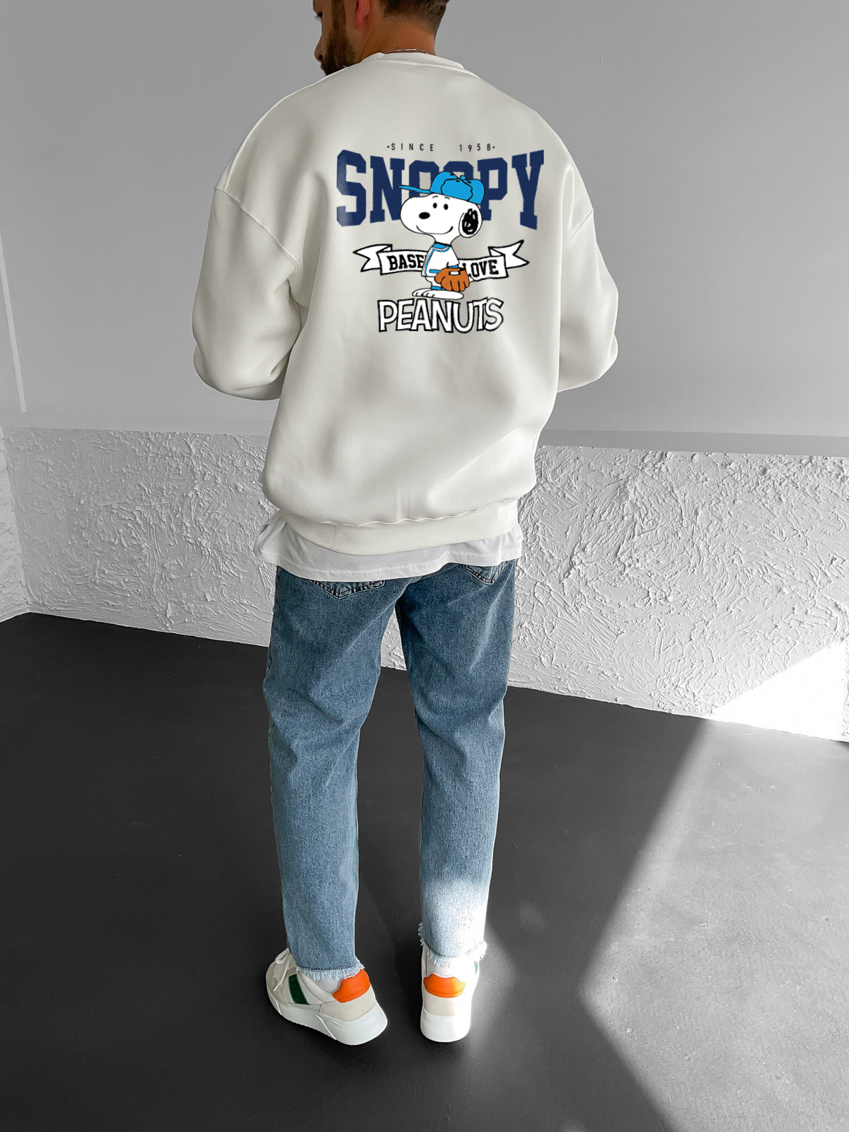 Off-White "snoopy" Printed Oversize Sweatshirt Broek