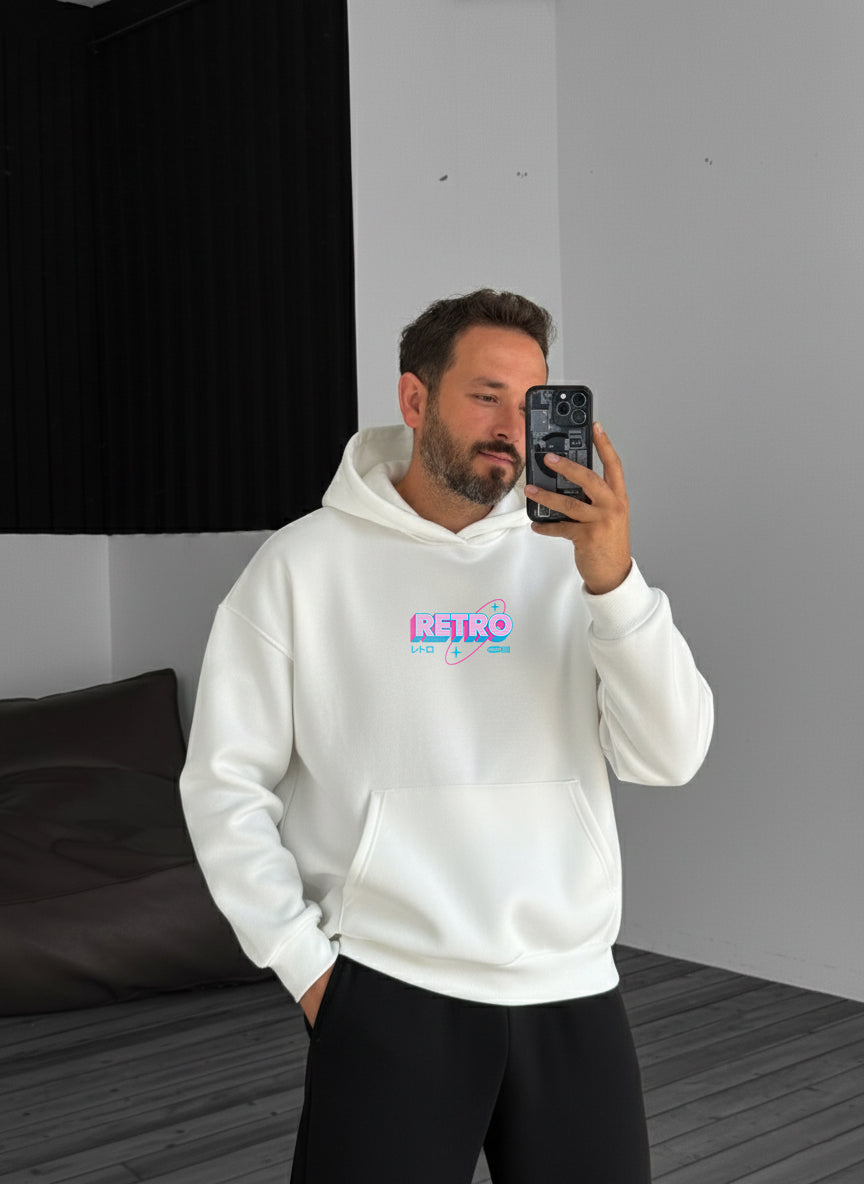 Retro Gaming Hoodie - White Broek