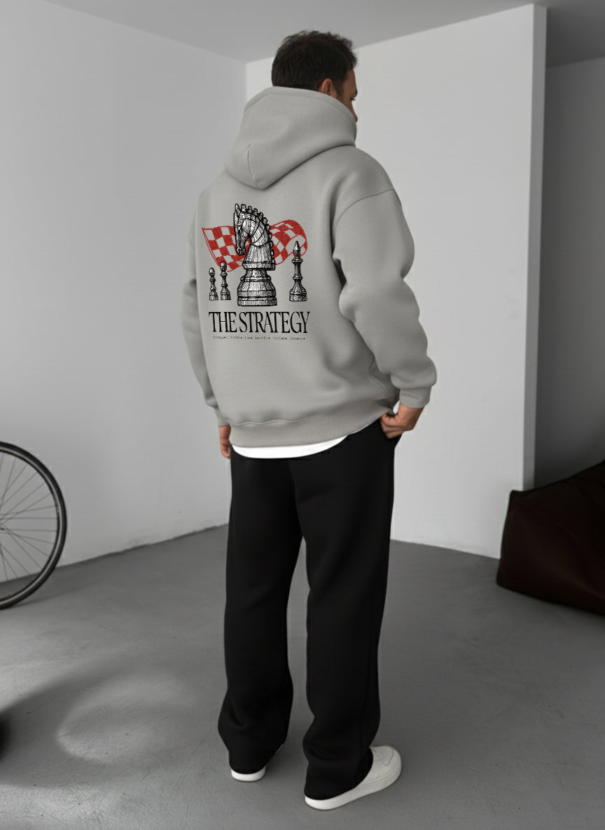 The Strategy Chess Hoodie - Silver Broek