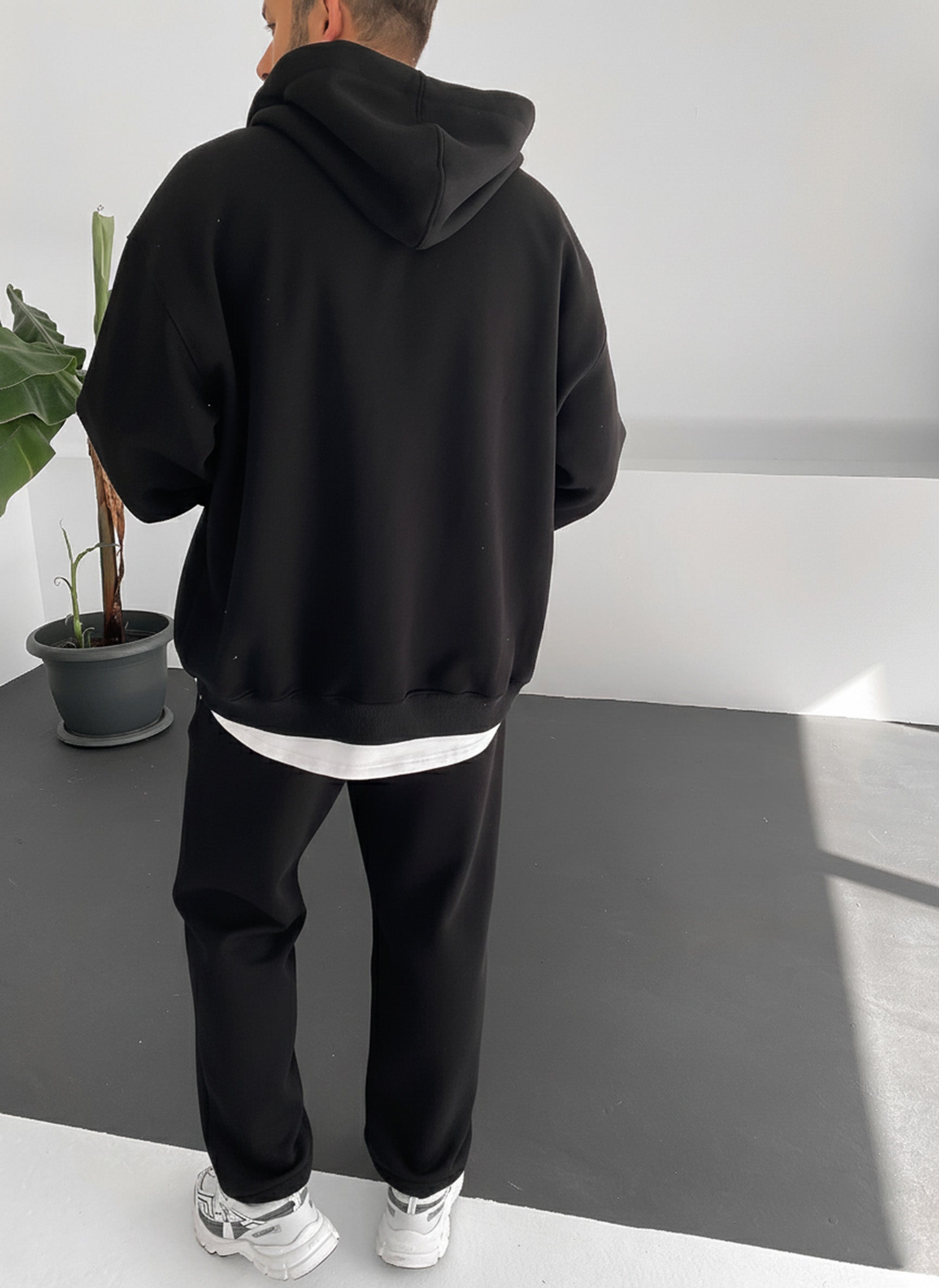 Black Zip-Up Hoodie