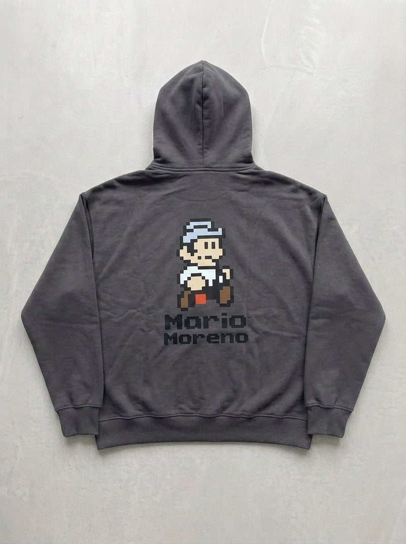 Mario Moreno Pixel Hoodie - Smoked