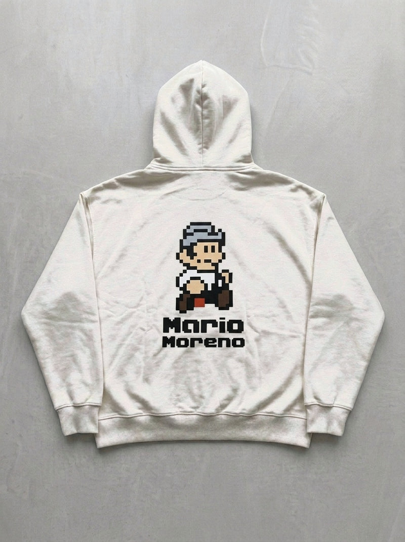 Mario Moreno Pixel Hoodie - Off-White