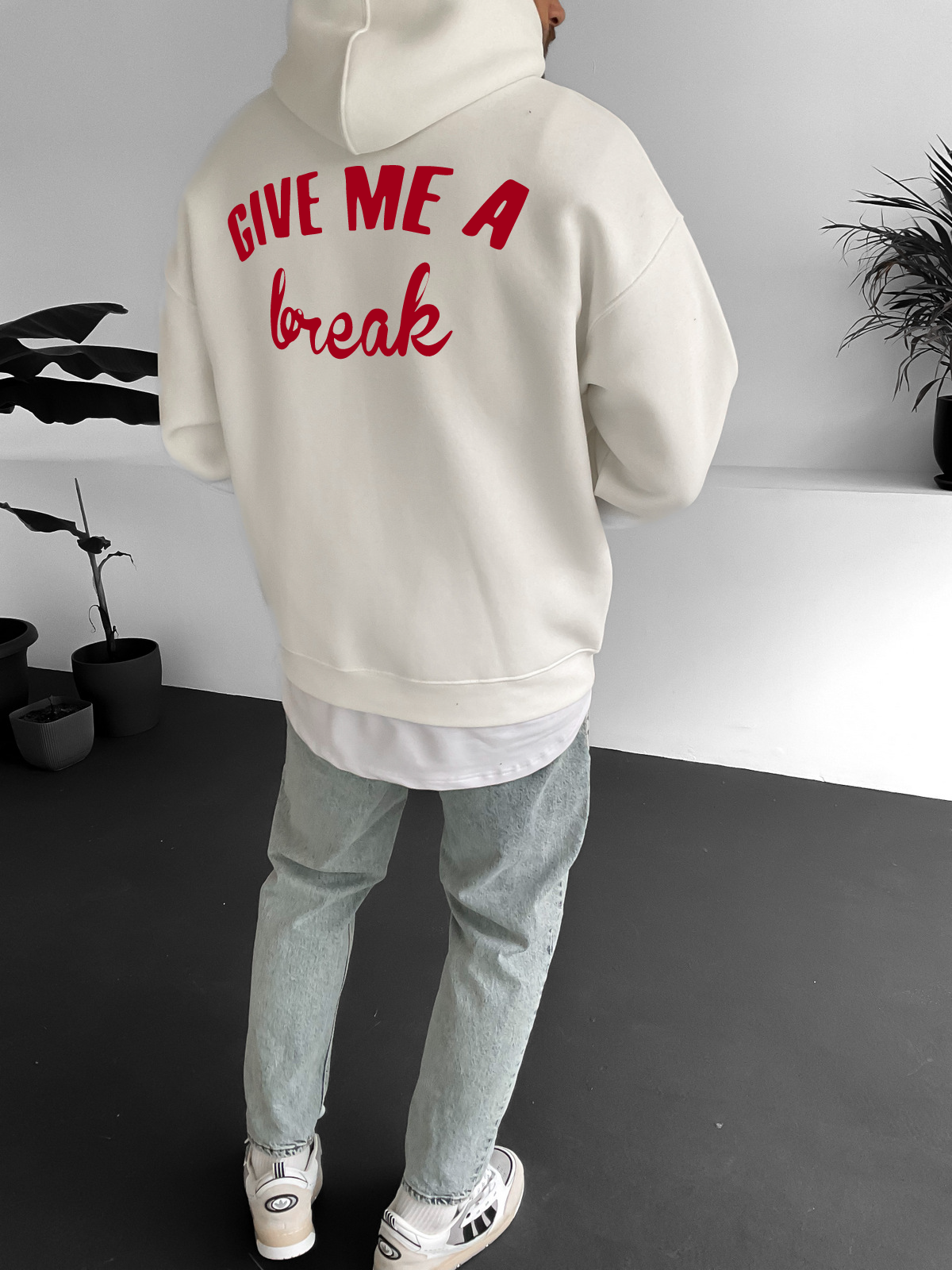 Off-White "Break" Printed Oversize Hoodie - Broek