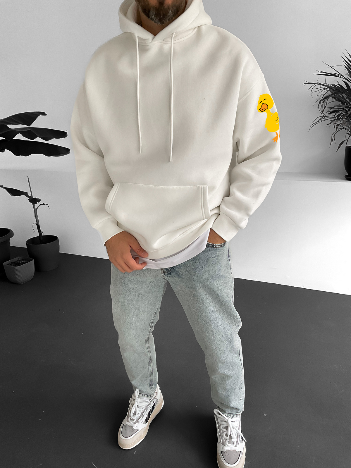 Off-White "Duck Lover" Printed Oversize Hoodie - Broek