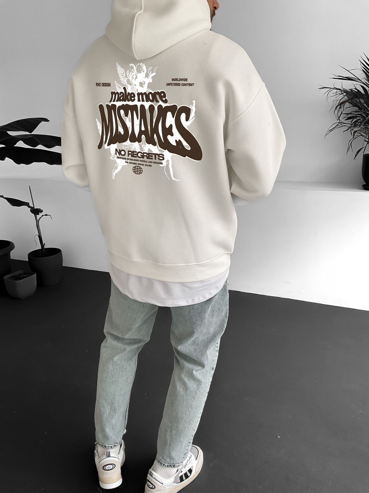 Off-White "Mistakes" Printed Oversize Hoodie - Broek