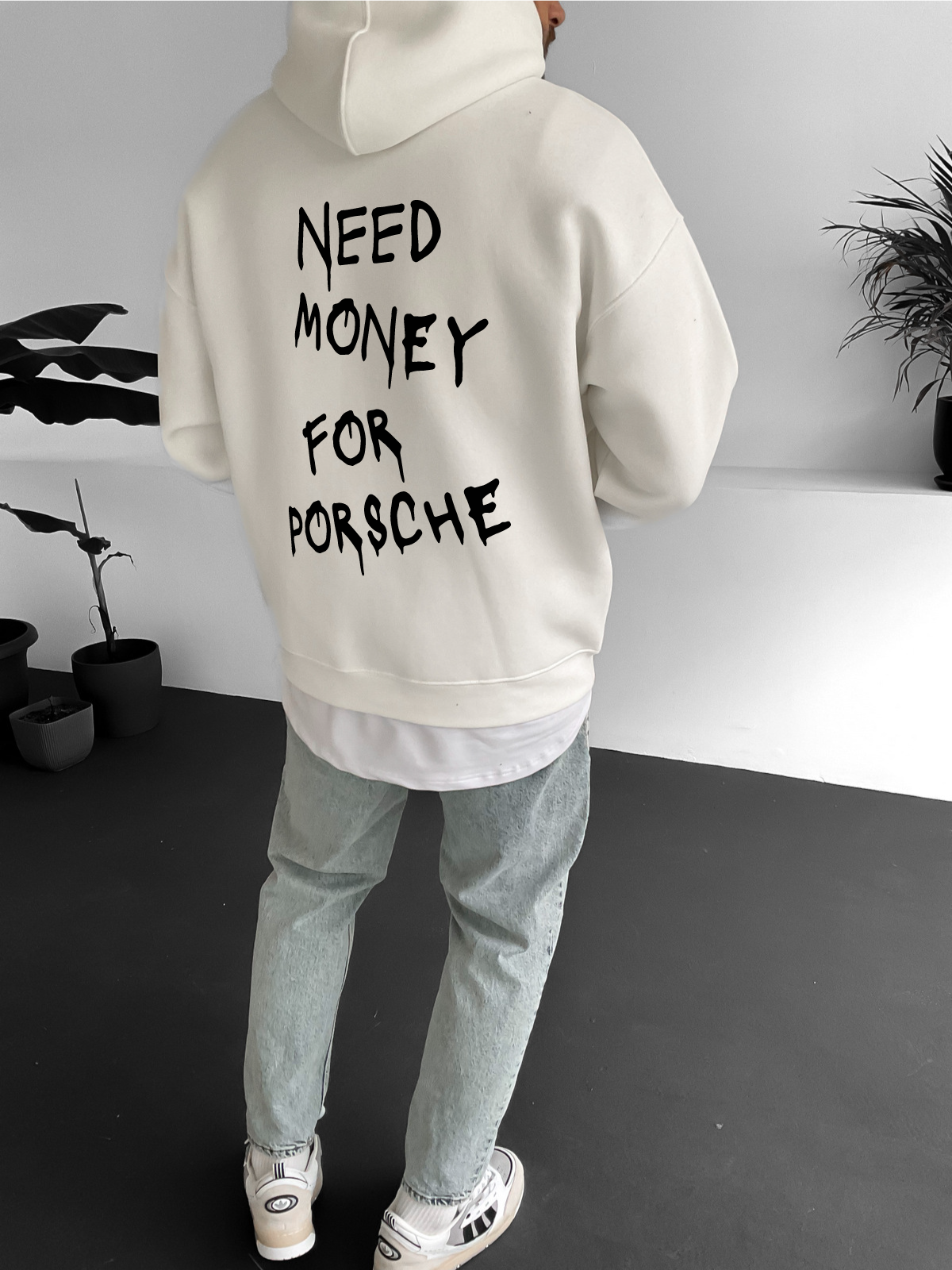 Off-White "Porsche" Printed Oversize Hoodie - Broek