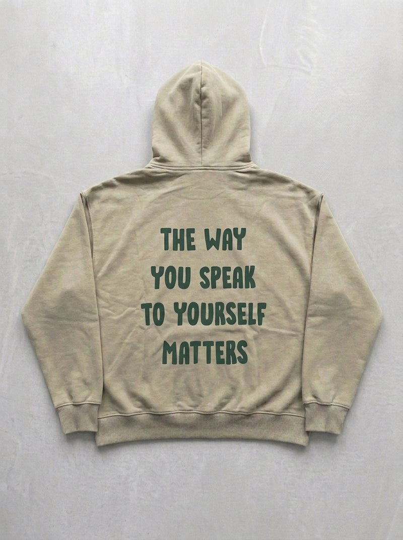The Way You Speak Hoodie - Beige