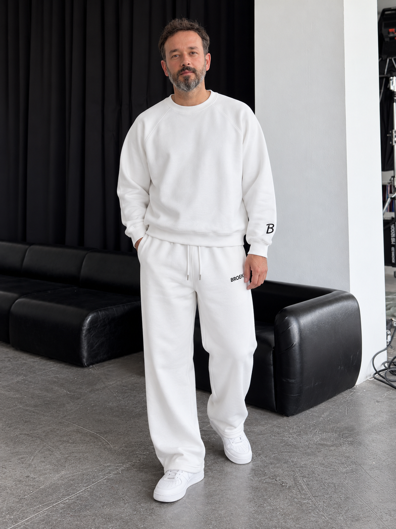 Boxy Sweatsuit – White