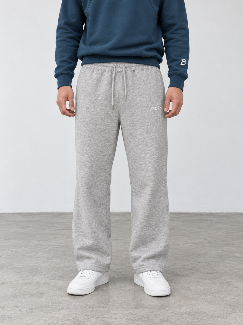 Relaxed Sweatpants – Grey Melange