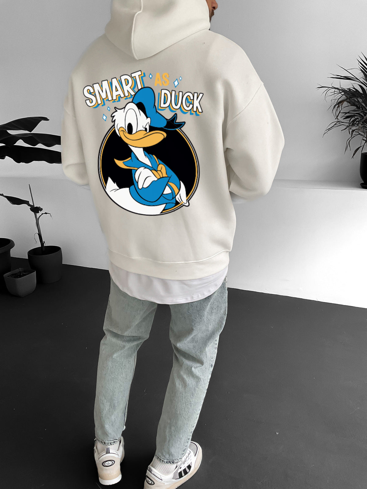 Off-White "smart-as-duck" Printed Oversize Hoodie Broek