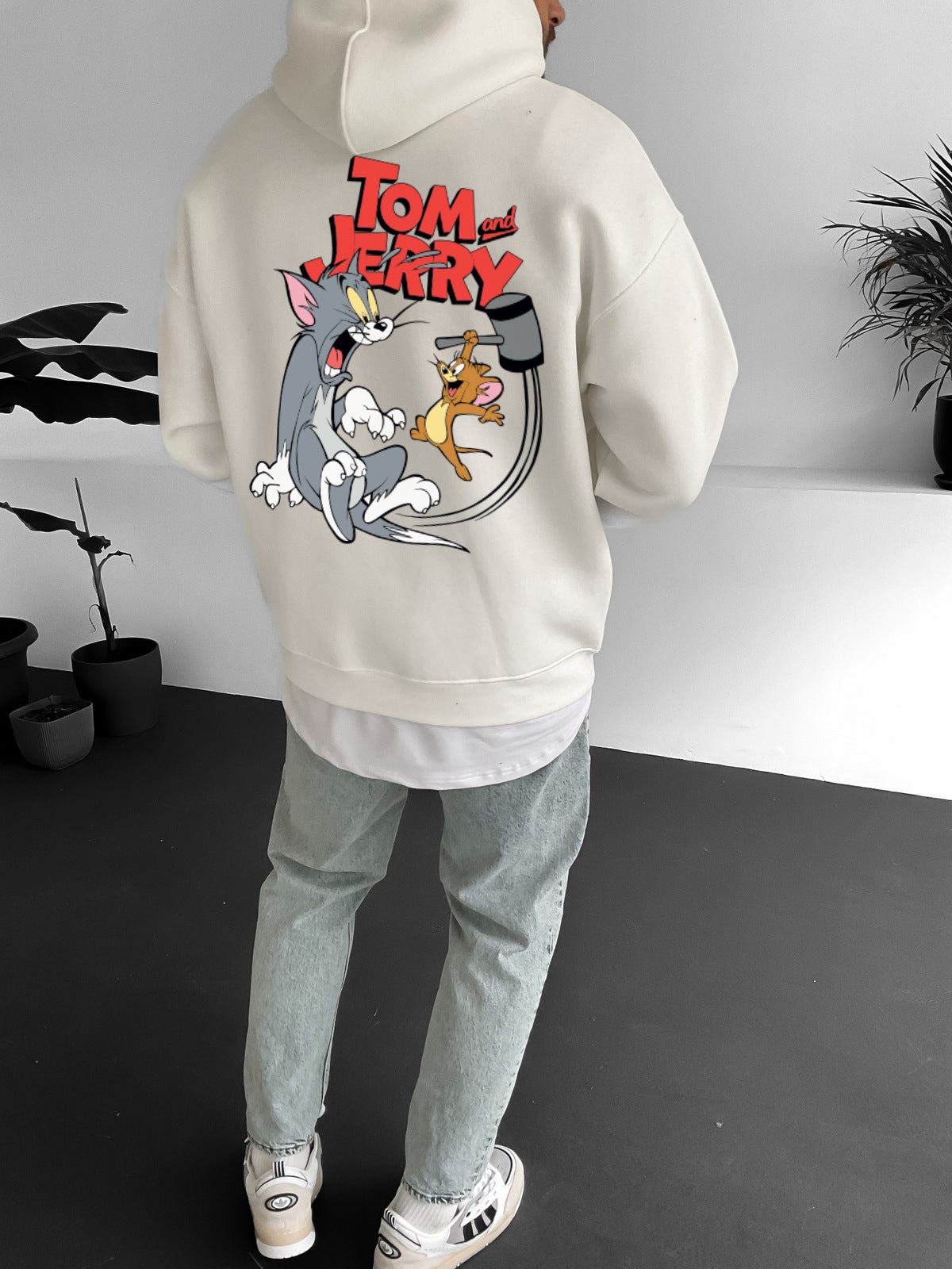 Off-White "tom-jerry" Printed Oversize Hoodie Broek