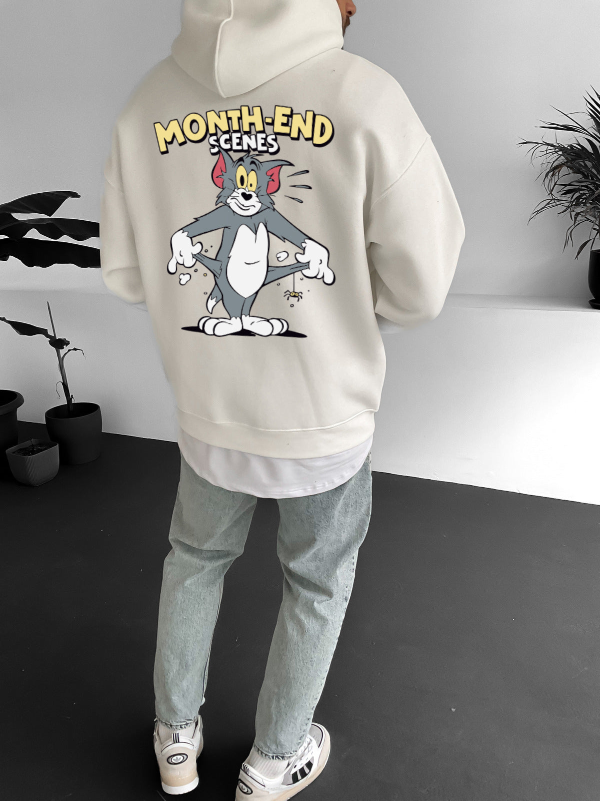 Off-White "month-end" Printed Oversize Hoodie Broek