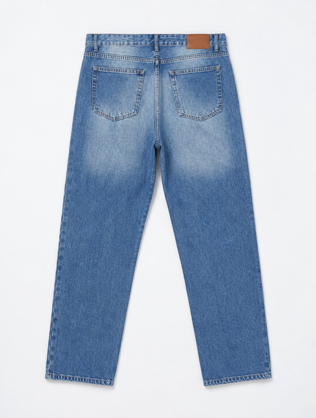 Dark Blue Relaxed Fit Denim Jeans