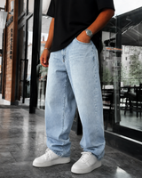 Light Blue Relaxed Fit Denim Jeans