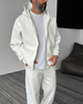 White Zip-Up Hoodie