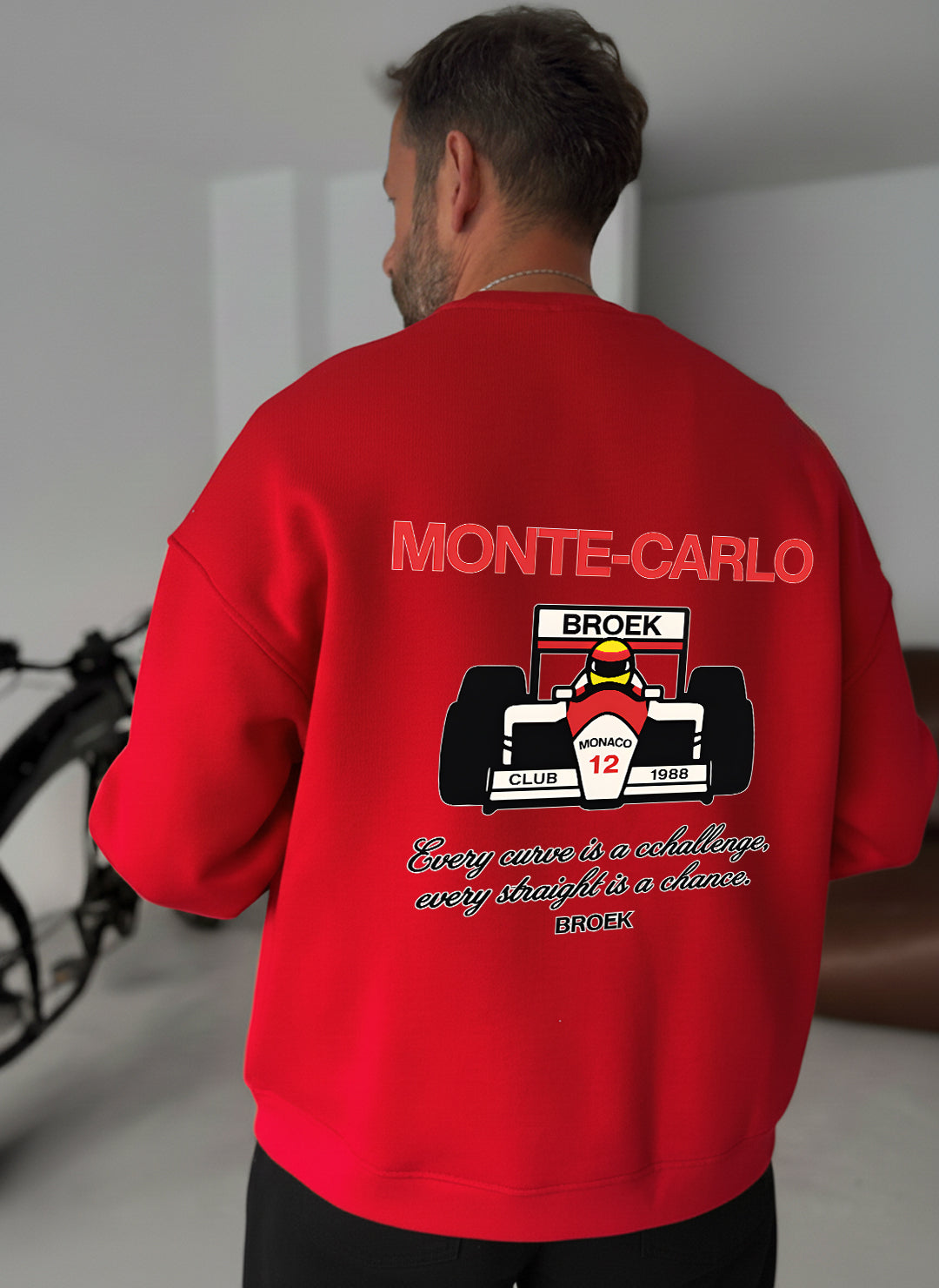 Monte-Carlo Racing Crewneck - Red Broek