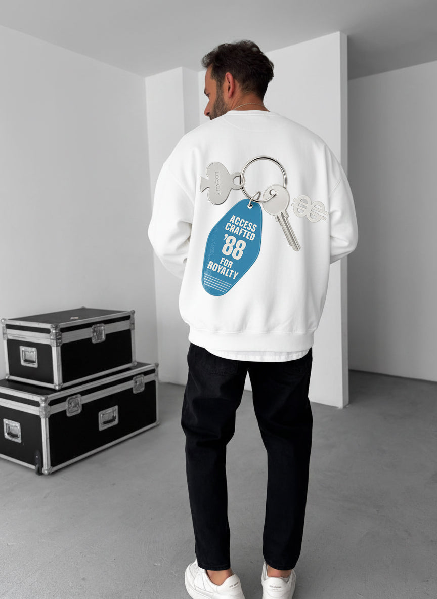Access Granted 88 Crewneck - White Broek