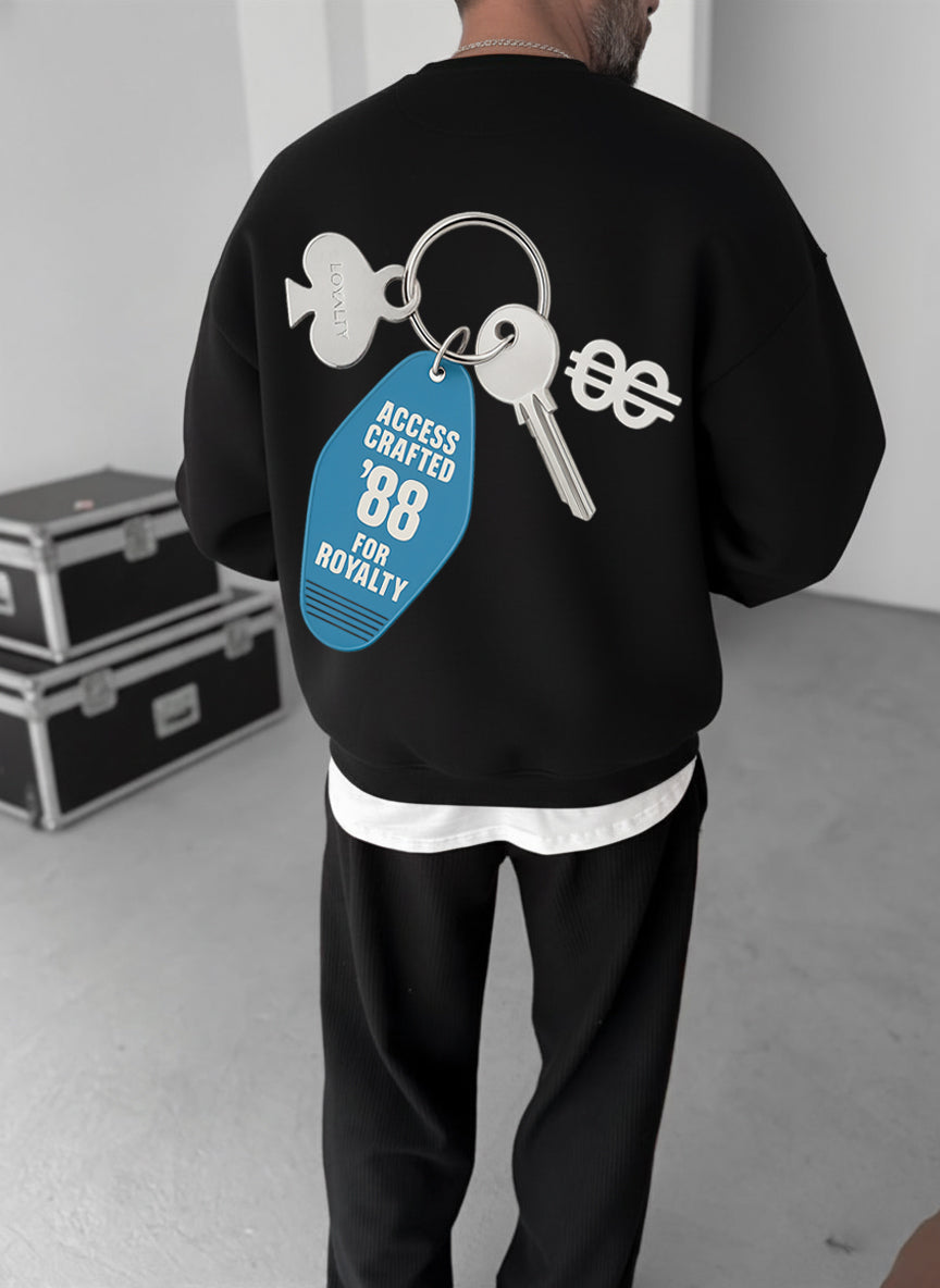 Access Granted 88 Crewneck - Black Broek