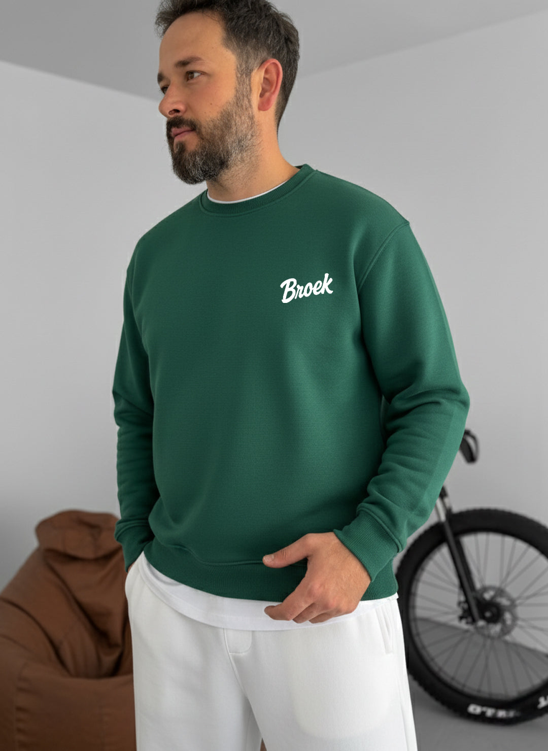 Broek Signature Crewneck - Dark Green Broek