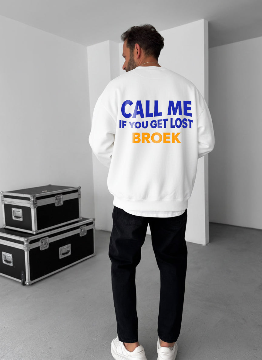 Call Me If You Get Lost Crewneck - White Broek