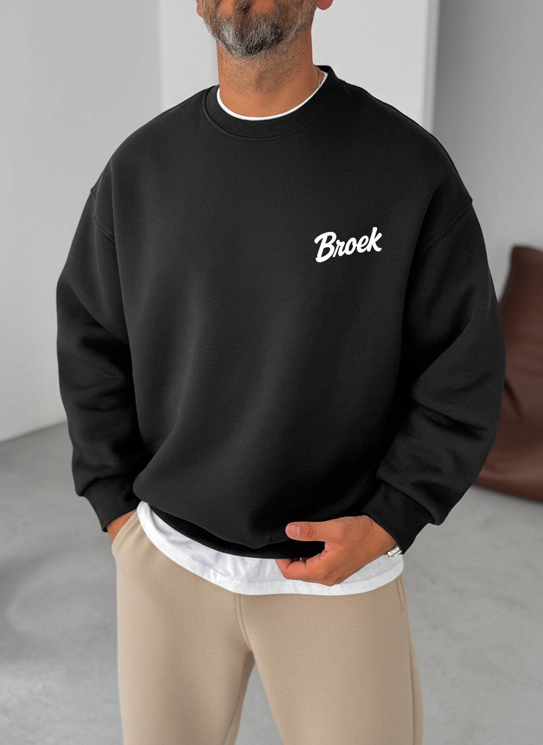 Broek Signature Crewneck - Black Broek