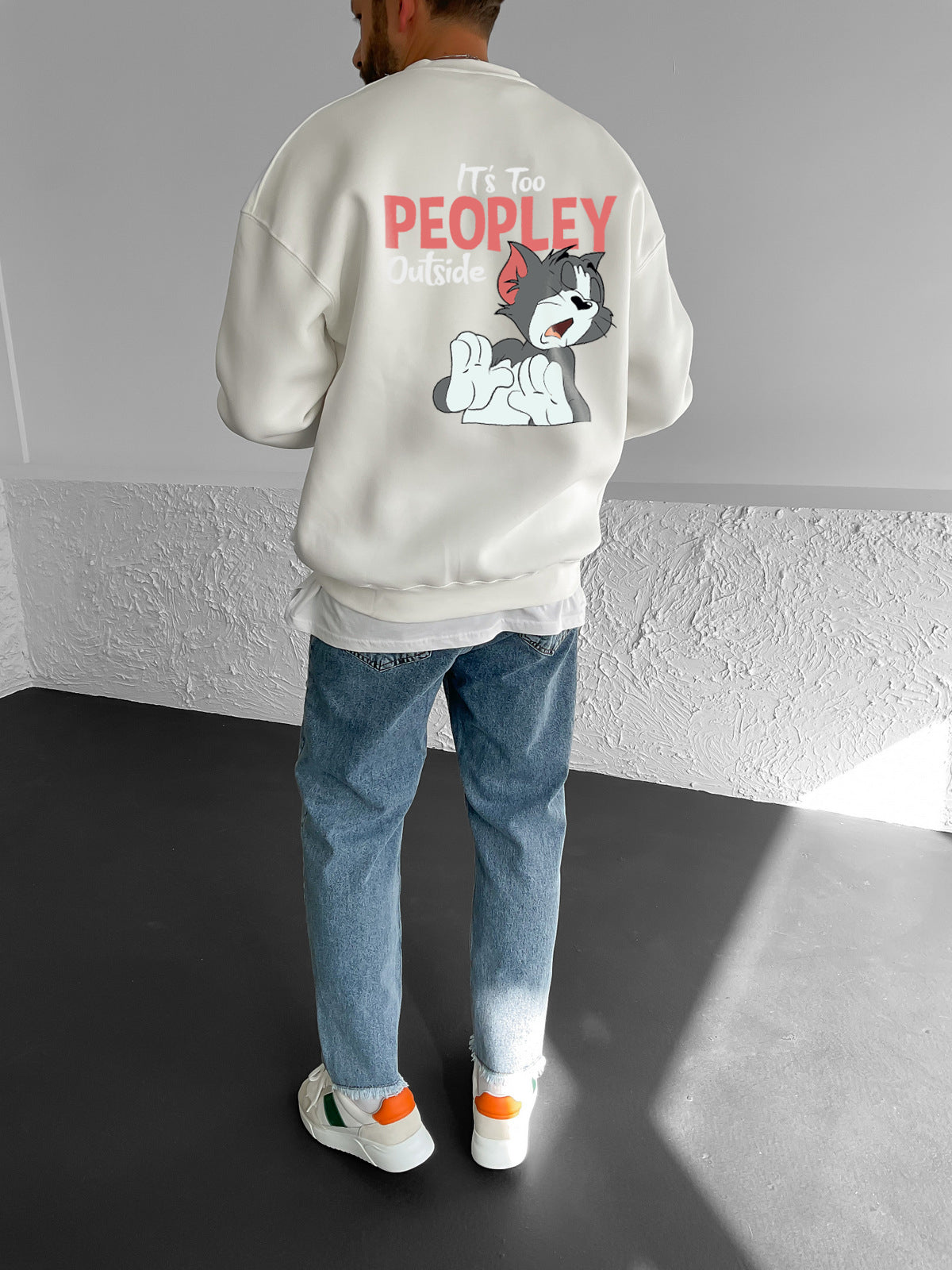 Off-White "it's-too-peoply-outside" Printed Oversize Sweatshirt