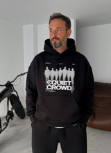 Quiet Crowd Club Hoodie - Black Broek