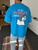 Sky Blue "It's Too Peoply" Printed Oversize T-Shirt - Broek