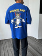 Royal Blue "Month-End" printed Oversize T-Shirt