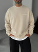 Oversized Crewneck Sweatshirt - Beige Broek