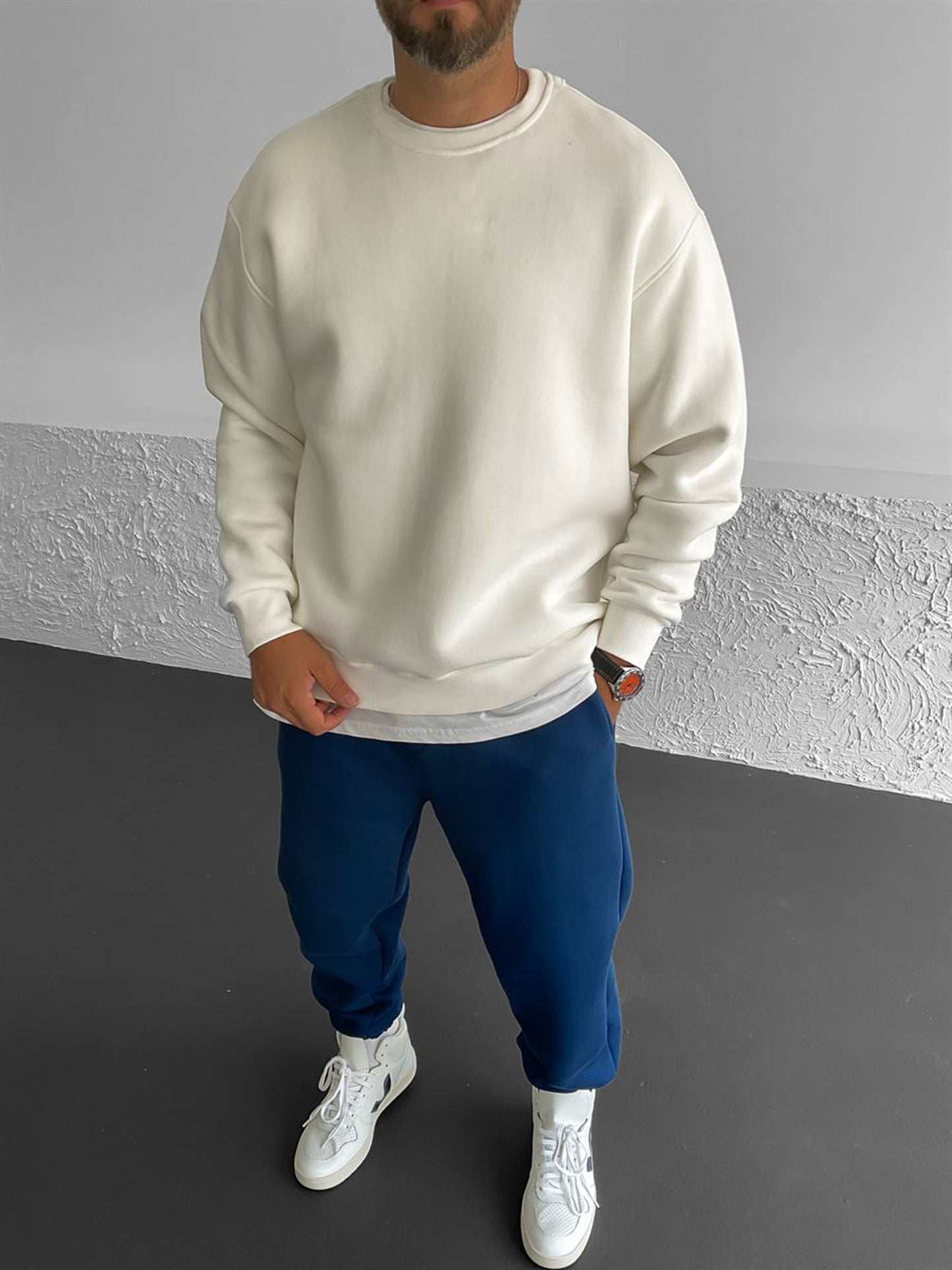 Off-White "What" Printed Oversize Sweatshirt