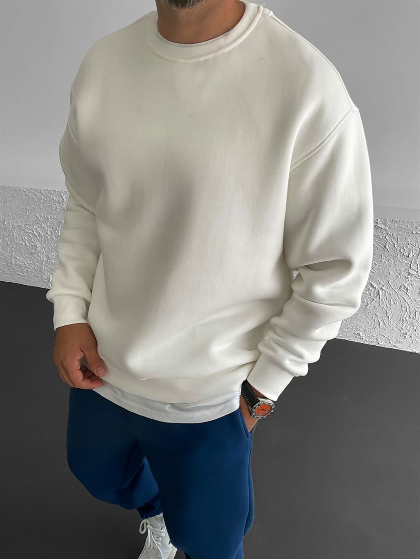 Off-White "What" Printed Oversize Sweatshirt