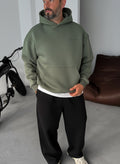 Oversized Hoodie - Army Green Broek